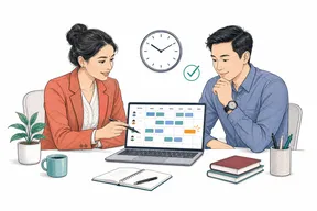 Operations manager arranging a roster for multiple shifts
