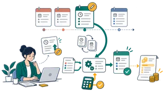 Backdated payroll revision and arrears recalculation workflow